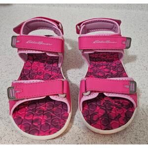 Girl's Eddie Bauer Pink Sandals Size 3M Cascadia Land and Water Shoes